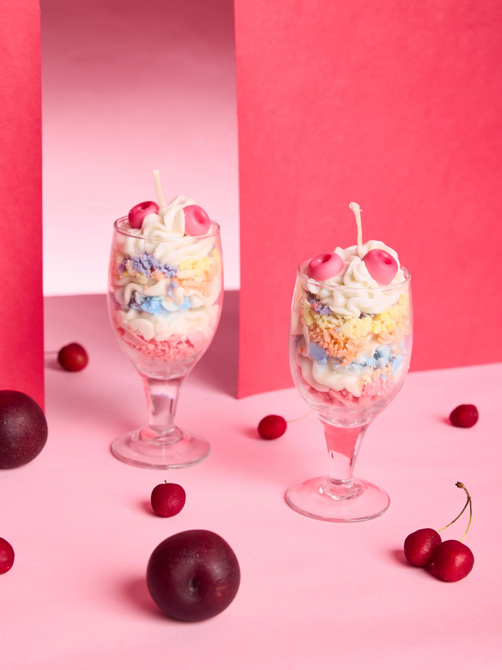 Birthday Cake Body Scrub + Rainbow Candle