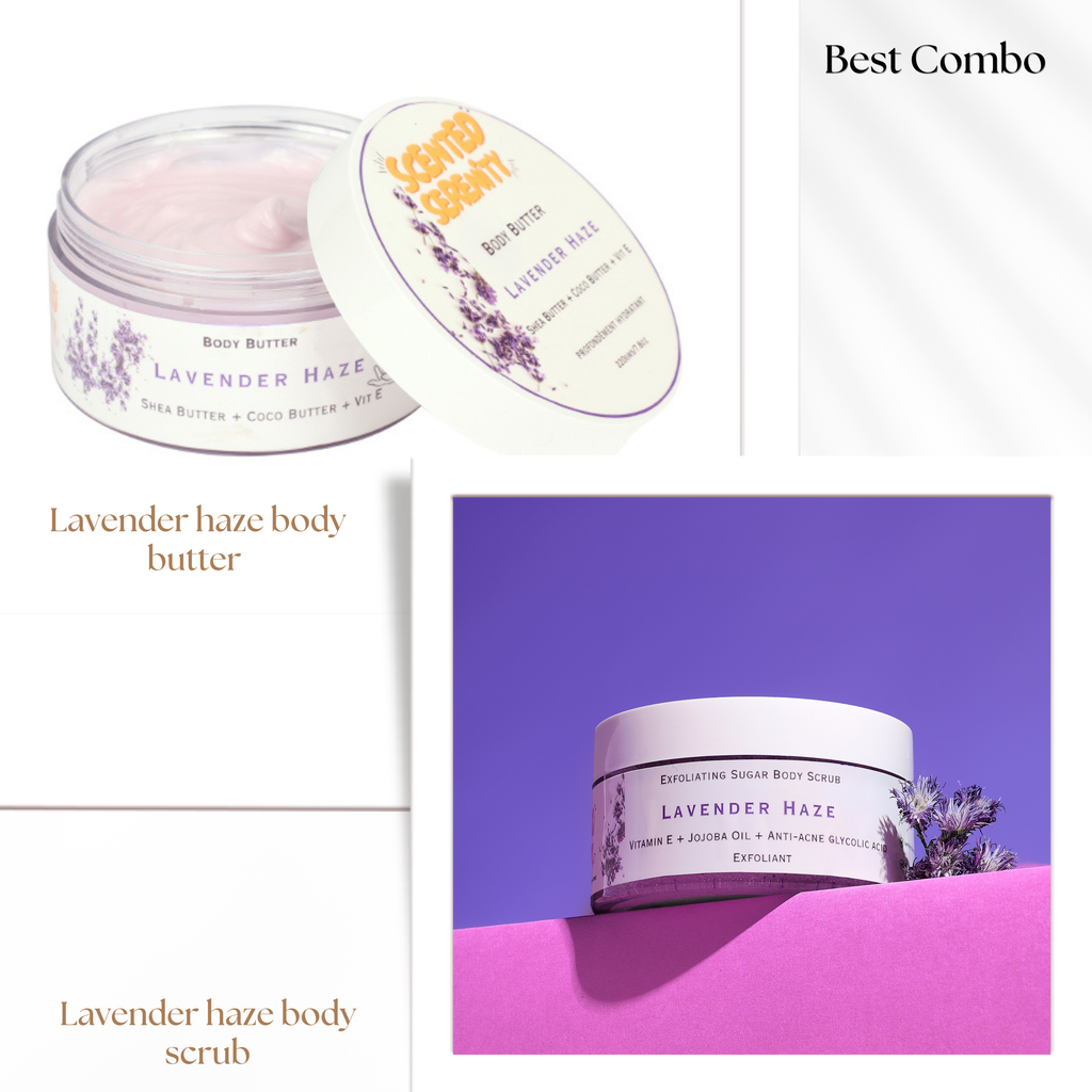 ⁠Lavender Haze Body Scrub + Lavender Haze Body Butter