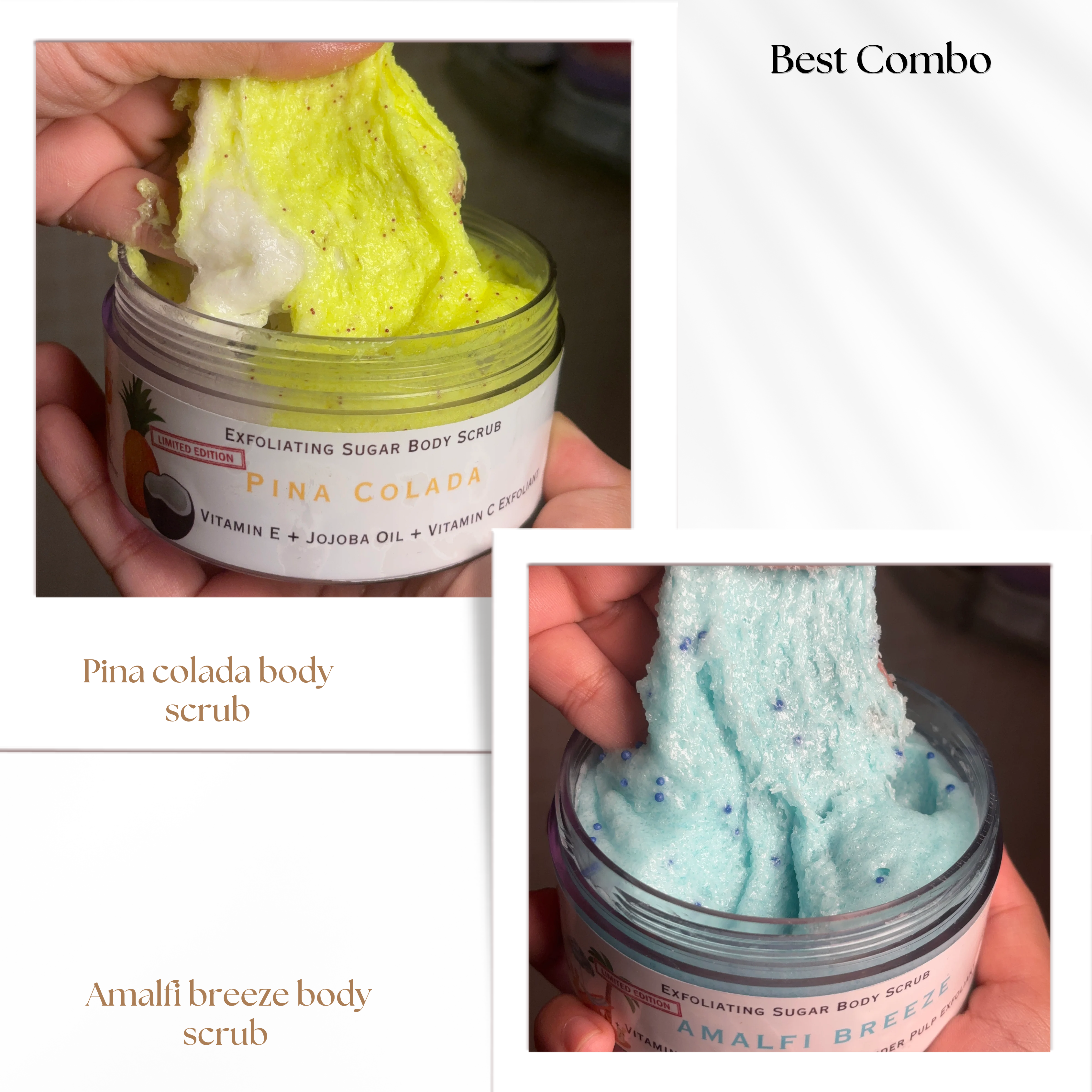 Pina Colada Body Scrub + Amalfi Breeze Body Scrub