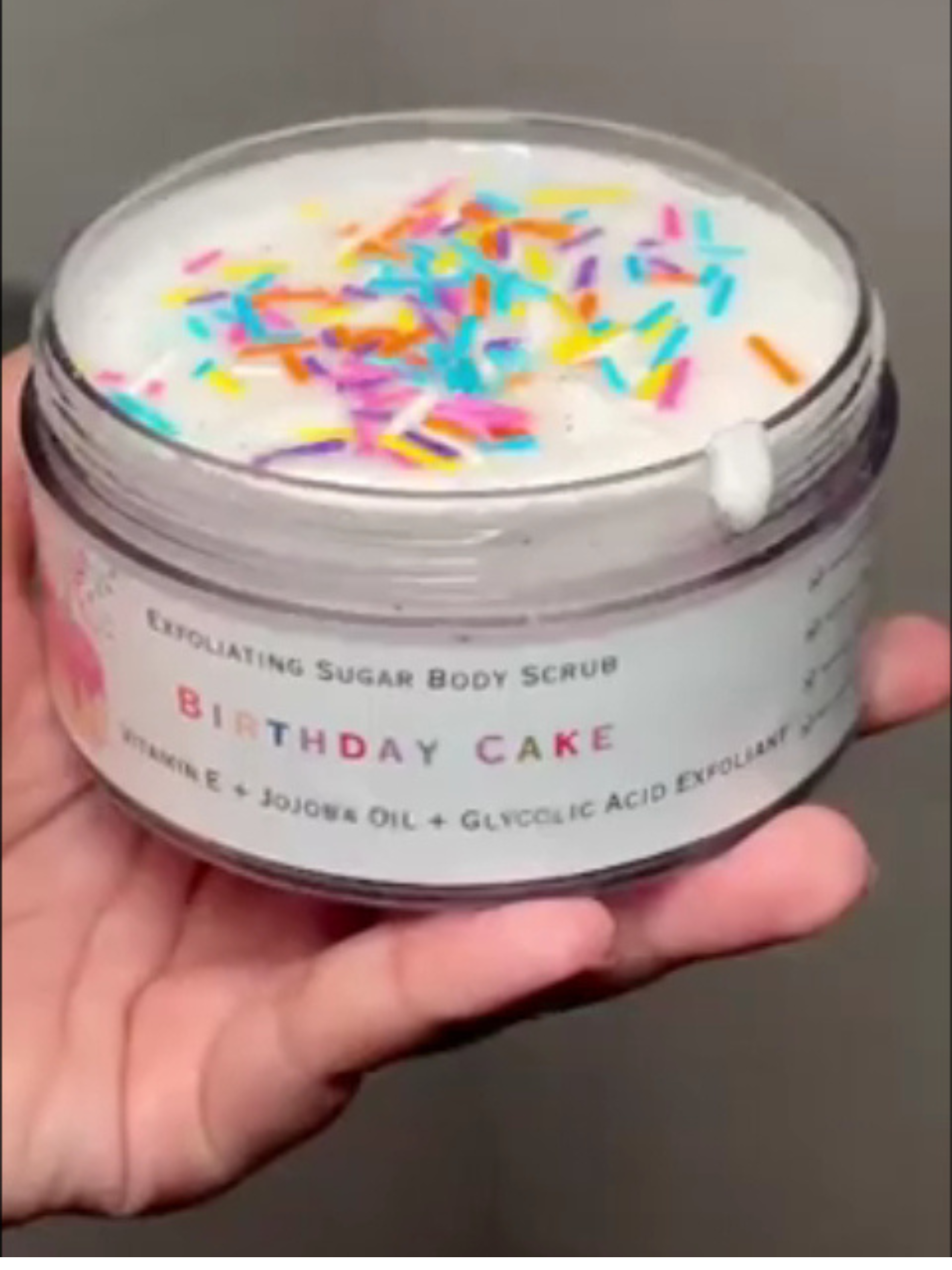 Birthday Cake Body Scrub